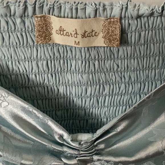 Altar’d State Light Blue Floral Dress Sz M - Picture 6 of 8